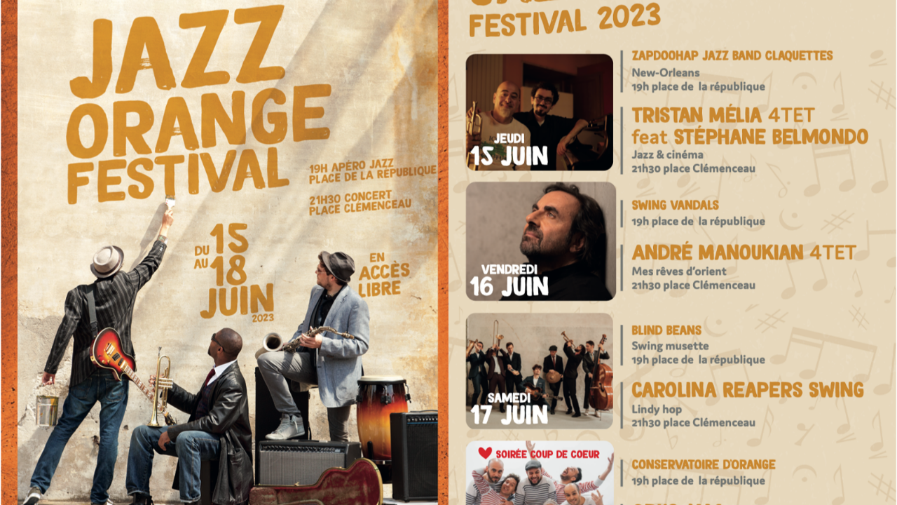 Jazz Orange Festival Agenda